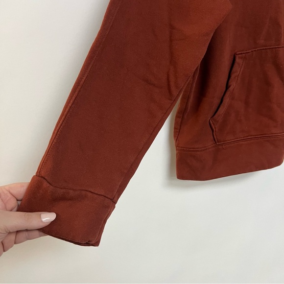 A New Day Rust Pullover Sweatshirt Sweater Half Zip Orange Brown XS - Picture 5 of 8